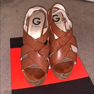 G by Guess Brown Wedges